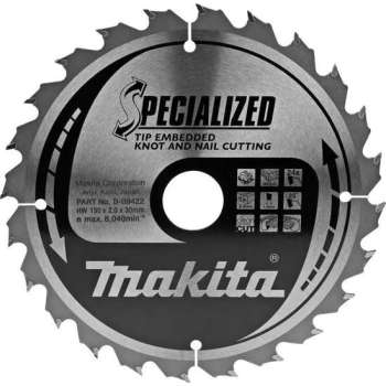 Makita B-09422 Zaagb TipE 190x30x2,0 24T 23g