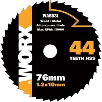 Worx WA5031 zaagblad HSS 44TPI 76mm