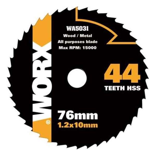 Worx WA5031 zaagblad HSS 44TPI 76mm