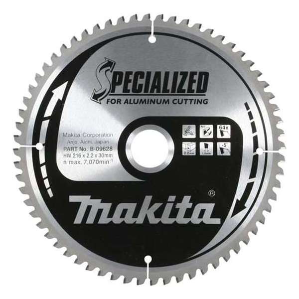 Makita B-09662 Specialized Cirkelzaagblad - 260 x 30 x 100T - Aluminium