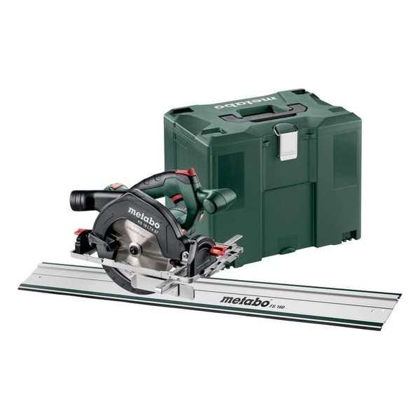 Metabo KS 18 LTX 57 SET 18V Li-Ion accu cirkelzaag set in Metaloc met geleiderail FS 160 - 57mm