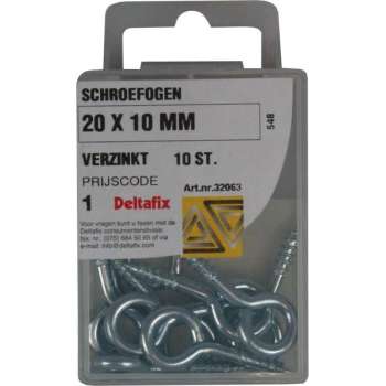 Deltafix Schroefoog 20 x 10 mm / Schroefogen (6 stuks)