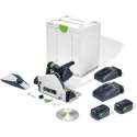 Festool TSC 55 KEBI-Plus/XL 18V Li-Ion accu invalcirkelzaag set (2x 5,2Ah) in systainer - 160mm