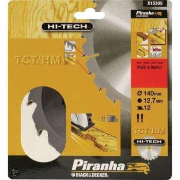 Piranha Cirkelzaagblad TCT/HM, 140x12,7mm 12 tanden X15305