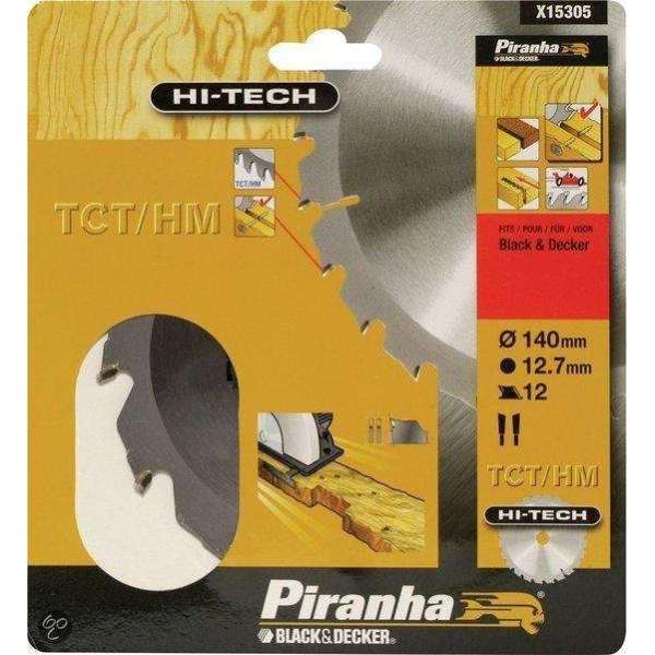 Piranha Cirkelzaagblad TCT/HM, 140x12,7mm 12 tanden X15305