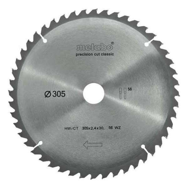 Metabo 628064000 Precision Cut Cirkelzaagblad - 305 x 30 x 56T - Hout / MDF