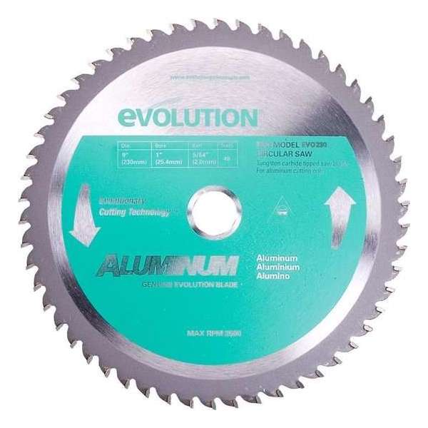 EVOLUTION - Evolution EVO 230mm zaagblad voor aluminium - DIA 230 MM - 80 T