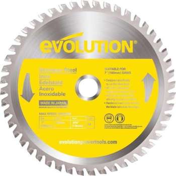 EVOLUTION - Evolution EVO 180mm zaagblad voor inox - DIA 180 MM - 48 T