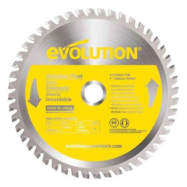 EVOLUTION - Evolution EVO 180mm zaagblad voor inox - DIA 180 MM - 48 T