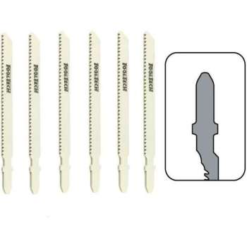 Tooltech Decoupeerzaagbladen T-Schacht Voor Hout (6 Delig)