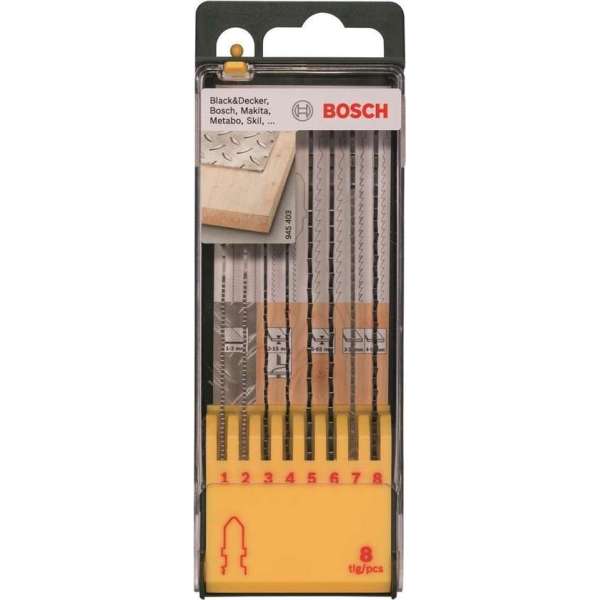 Bosch Decoupeerzagenset Hout/Metaal - 8-delig