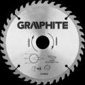 "Graphite 57H670 Cirkelzaagblad 190mm, Asgat 30mm, Tanden 40, Dikte 3,2, Vulringen 16/20/25, TCT"