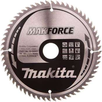 Makita Cirkelzaagblad Hout 190x2.2x30mm 60T B-08551