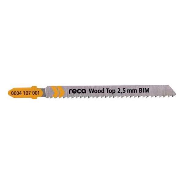 Reca Decoupeerzaagblad Top BiM - Hout - 2,5mm - 100/75 mm hard/zacht hout, kunststof 3-30 mm  (10 stuks)