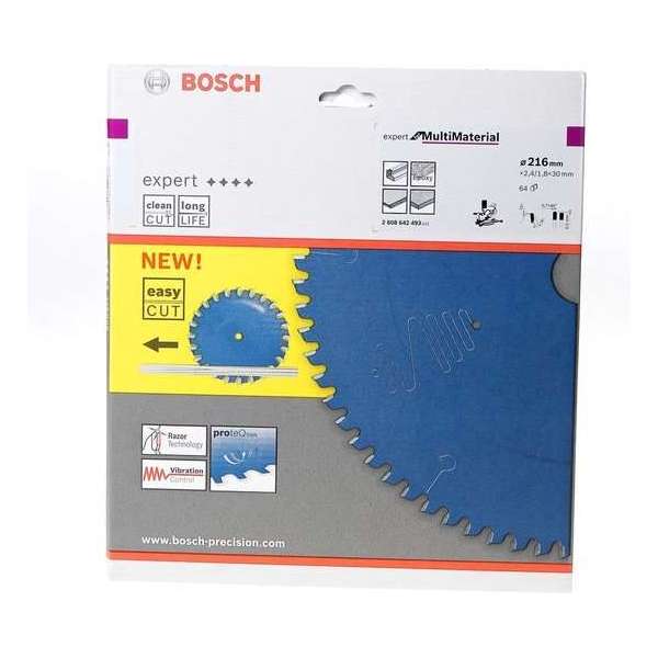 Bosch - Cirkelzaagblad Expert for Multi Material 250 x 30 x 2,4 mm, 80