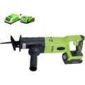 GREENWORKS 24V reciprozaag inclusief accu en lader.