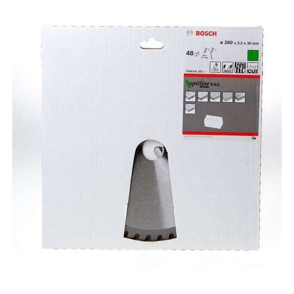 Bosch - Cirkelzaagblad Optiline Wood 260 x 30 x 3,2 mm, 48