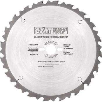 CMT 286.020.12M HW Cirkelzaagblad - 300 x 30 x 20T - Hout/Metaal/Beton