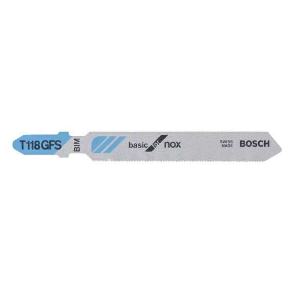 Bosch - Decoupeerzaagblad T 118 GFS Basic for Inox - 3 stuks