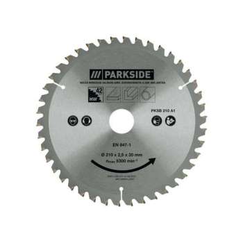 PARKSIDE® Zaagbladen 42 tanden - 210mm - Geschikt voor gangbare cirkelzaagmachines met een geschikte diameter en boring