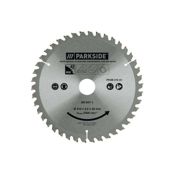 PARKSIDE® Zaagbladen 42 tanden - 210mm - Geschikt voor gangbare cirkelzaagmachines met een geschikte diameter en boring