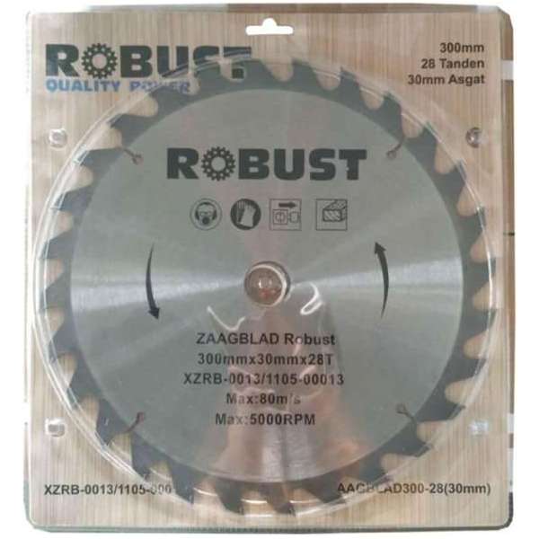 Zaagblad Robust XZRB-0013 300Mm X 30Mm X 28T