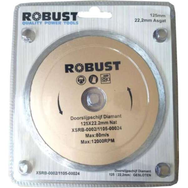 Doorslijpschijf Diamand Robust XSRB-0002 125Mm X 22,2Mm X 2,0Mm Nat