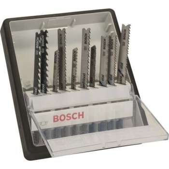 Bosch 10-delige Robust Line decoupeerzaagbladenset Wood and Metal T-schacht