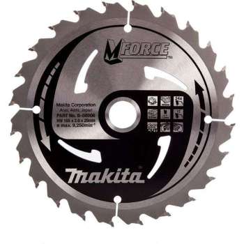 Makita A-89632 / B-08006 Mforce Cirkelzaagblad - 165 x 20 x 24T - Hout