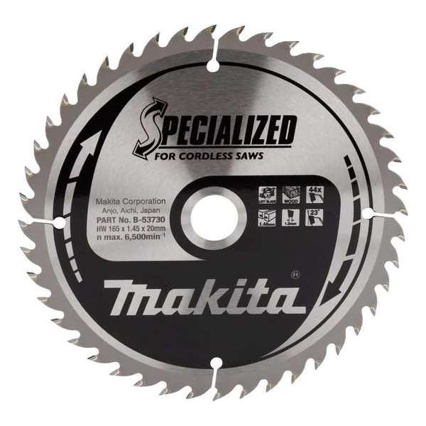 Makita Cirkelzaagblad Hout Specialized 165x20x1,45 44T 23g