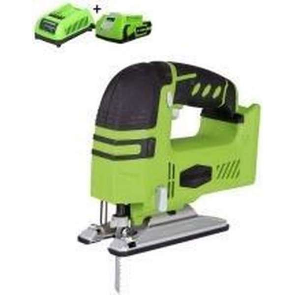 GREENWORKS 24V accu decoupeerzaag + 2Ah accu