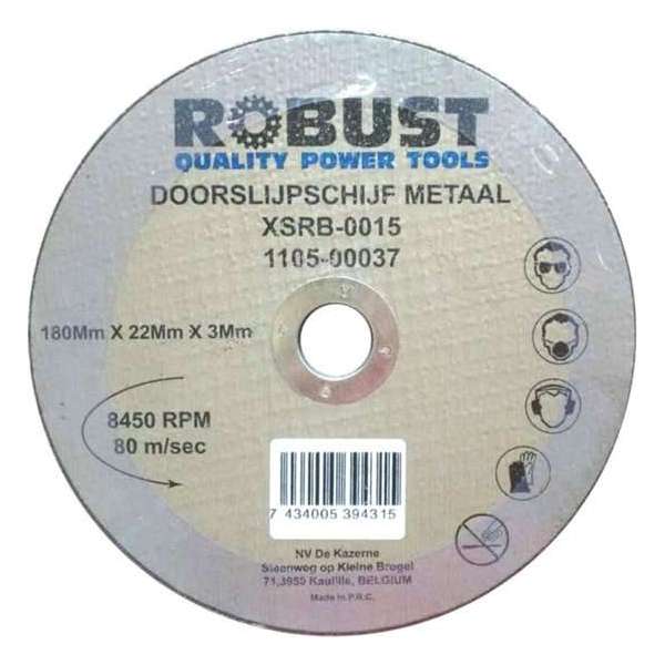 Doorslijpschijf Metaal Robust XSRB-0019 180Mm X 22Mm X 3Mm Set 5 Stuks