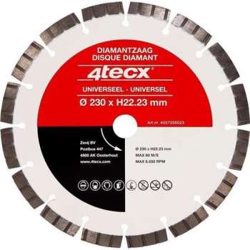 4Tecx Diamantzaag Turbo 125X22 Univ Dry