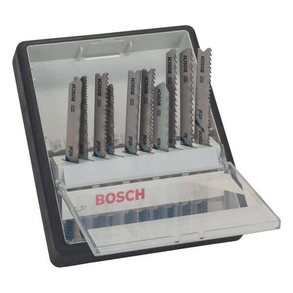 Bosch - 10-delige Robust Line decoupeerzaagbladenset Metal Expert T-schacht