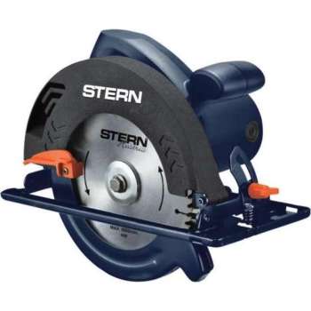 ‎STERN cirkelzaag, 1250 W, 6000 RPM, 185 mm schijfdiameter, 38 mm maximale snijdiepte‎ - CS185E