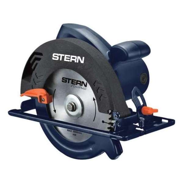 ‎STERN cirkelzaag, 1250 W, 6000 RPM, 185 mm schijfdiameter, 38 mm maximale snijdiepte‎ - CS185E