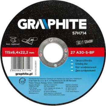 Graphite Afbraamschijf 115mm Metaal