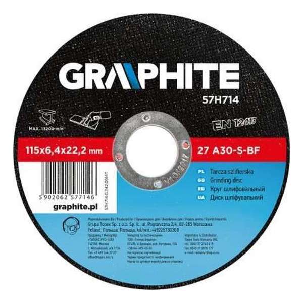 Graphite Afbraamschijf 115mm Metaal