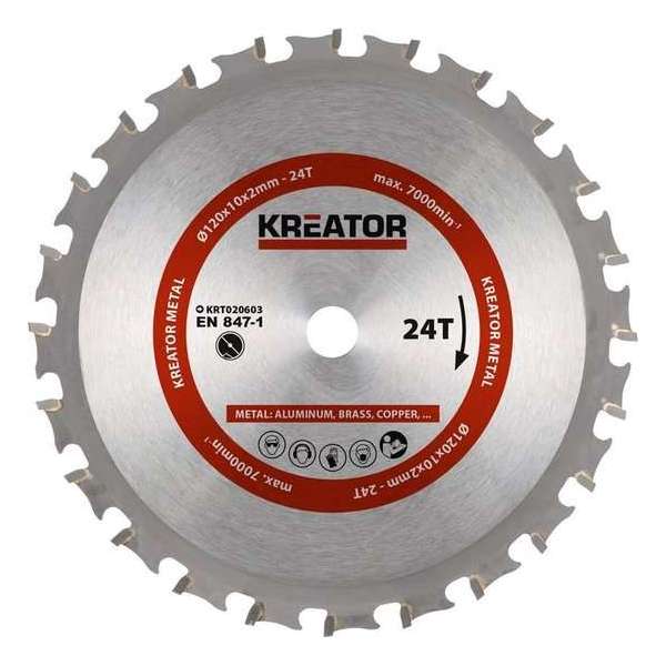 Kreator  KRT020603  Zaagblad hout - 120mm24t