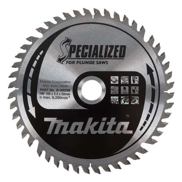 Makita B-09282 Specialized Cirkelzaagblad - 165 x 20 x 28T - Hout