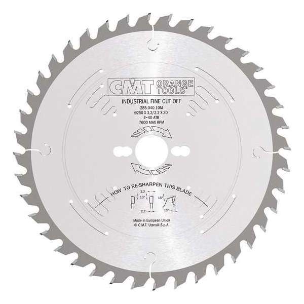 CMT 285.072.12M HW Cirkelzaagblad - 300 x 30 x 72T - Hout