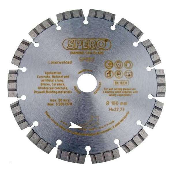 125mm - Asgat 22,23mm Betonzaagblad PRO Beton Diamantzaag