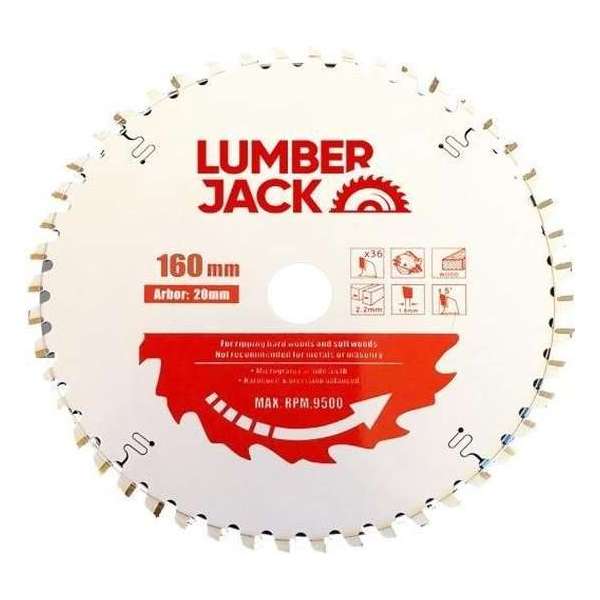 Lumberjack Zaagblad 160mm 36T voor TS 55 pro - PPSB16036