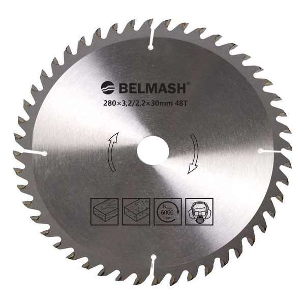 BELMASH zaagblad Ø280mm - as 30mm - 48T