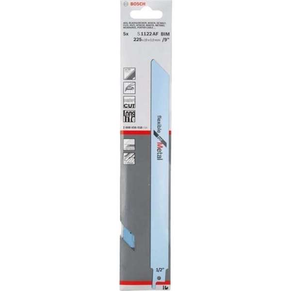 Bosch - Reciprozaagblad S 1122 AF Flexible for Metal - 5 stuks