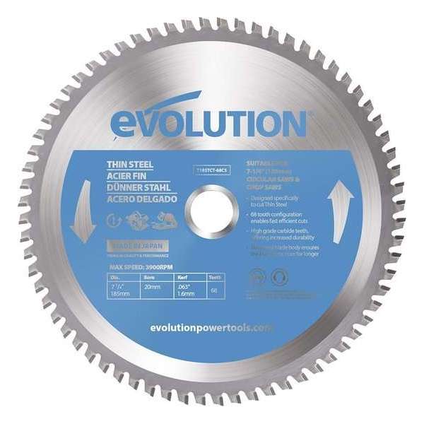 EVOLUTION STEEL - ZAAGBLAD DUN STAAL - CS - DIA 185 MM - 68 T