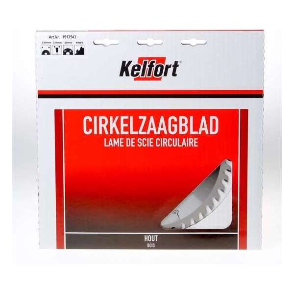 Kelfort Cirkelzaagblad hardmetaal 48 tanden WS-W diameter 230 x 3 x 30mm