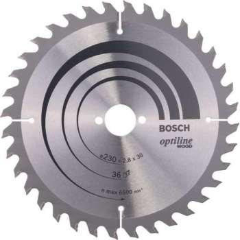 Bosch - Cirkelzaagblad Optiline Wood 230 x 30 x 2,8 mm, 36