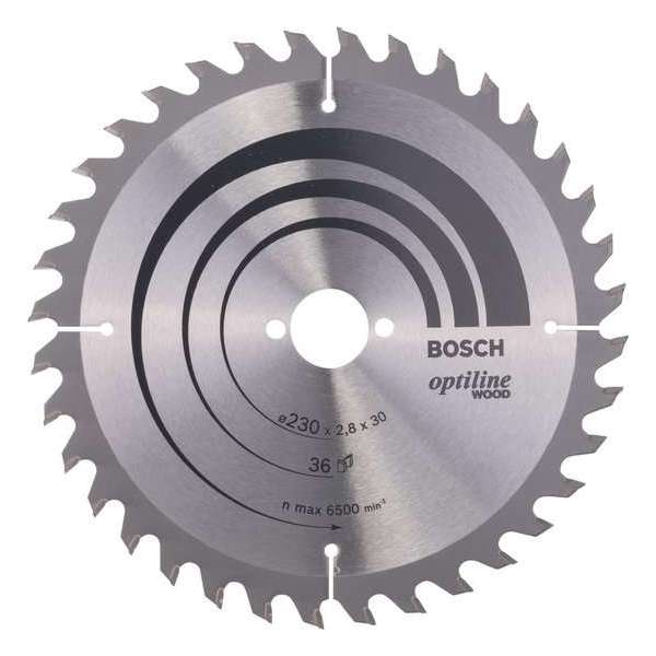 Bosch - Cirkelzaagblad Optiline Wood 230 x 30 x 2,8 mm, 36