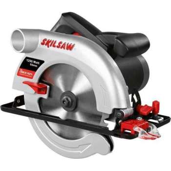 Skil 5665AA Cirkelzaag - 1250 Watt - 65 mm zaagdiepte - Met hardmetalen zaagblad en parallelgeleider